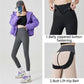 Zipper Closure Body Shaping Yoga Pants