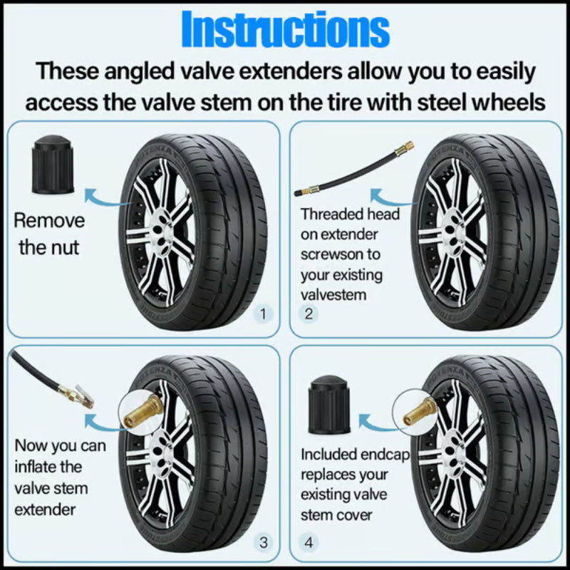 Universal Flexible Tire Valve Extension-6