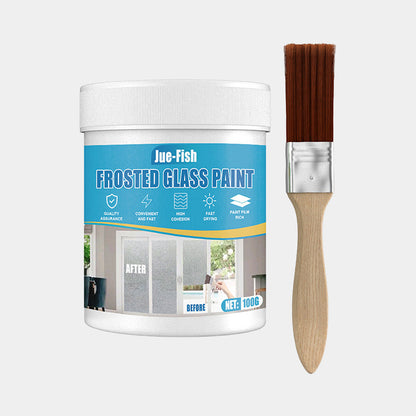 🎅Christmas Pre-sale🎁Waterproof Frosted Glass Paint for Door & Window with Brush