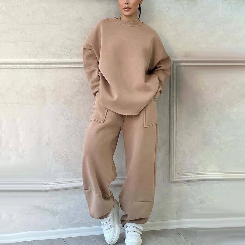 Women’s 2-Piece Oversized Sweatshirt Set-2